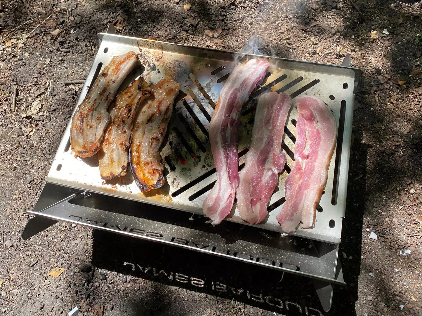 James Baroud camp firepit BBQ